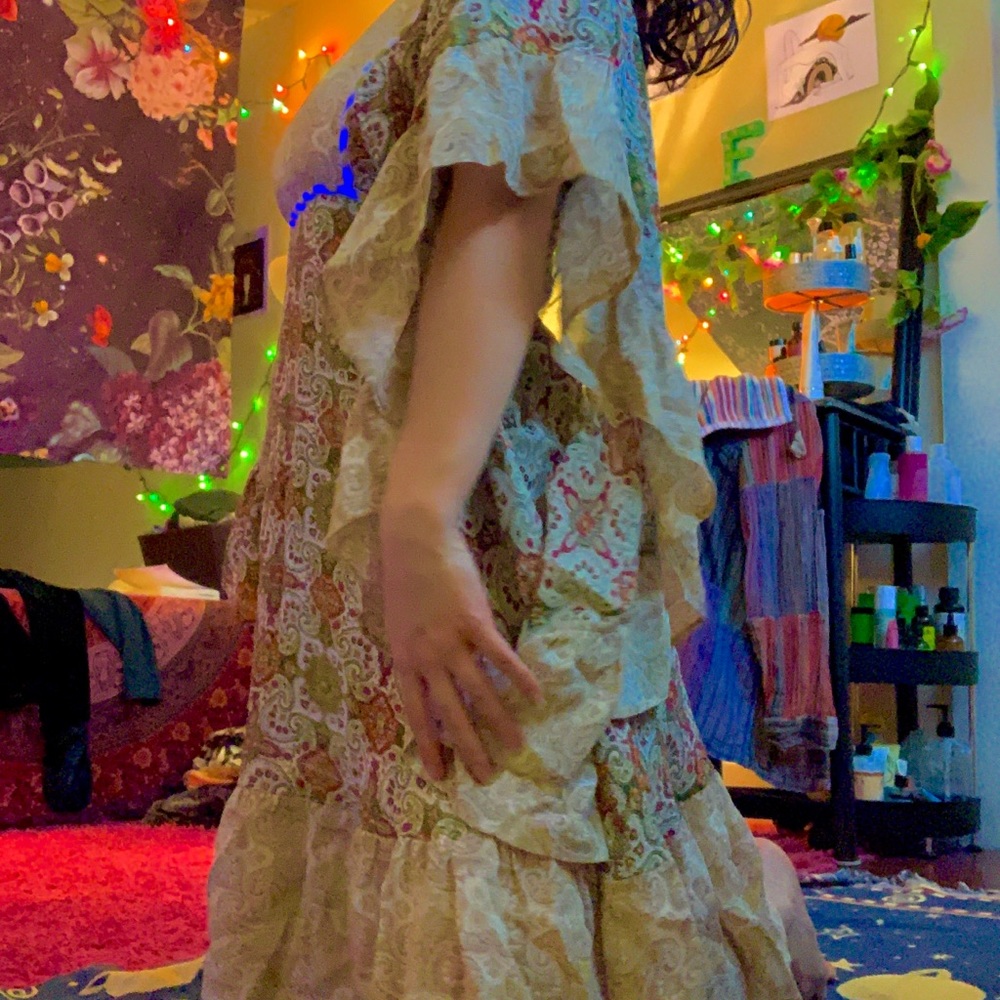 Paisley mandala flowy dress
